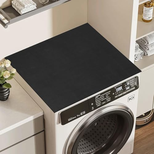 Waschmaschinenauflage 60x60 cm, Universal Waschmaschinenabdeckung, Rutschfest Waschmaschinenbezug, Antirutschmatte Waschmaschine, Staubschutzabdeckung für Waschmaschine, Trockner, Deckelschutz