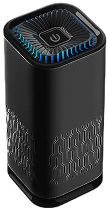 Purificador de aire para coche, filtro HEPA de 3 etapas, generador de iones negativos, limpiador de aire portátil, ambientador mínimo de vehículos, eliminador de olores de caspa de mascotas, ionizador