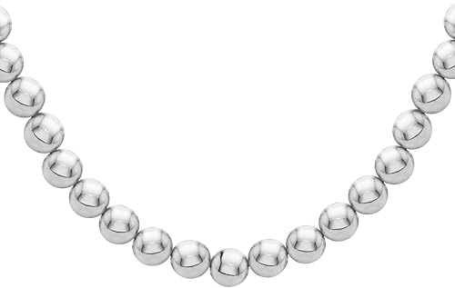 Tuscany Silver Women's Sterling Silver 6mm Ball Chain 51cm/20' - 56cm/22'