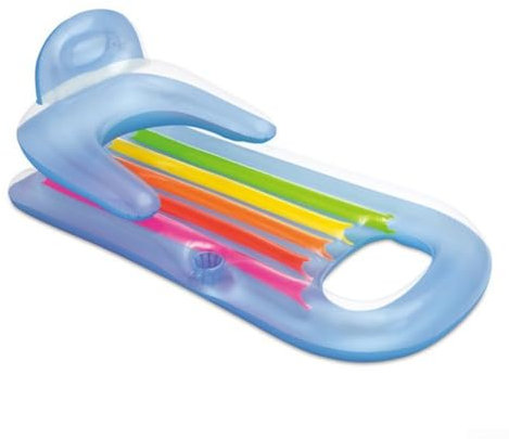 Grand radeau gonflable pour piscine, chaise longue gonflable, pour adultes, jouets de piscine, canapé, chaise longue, matelas (160 x 85 cm, couleur aléatoire)