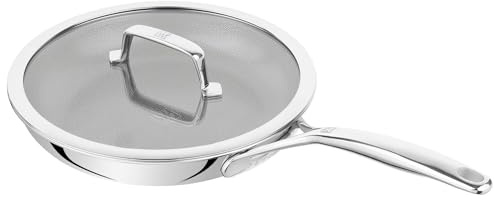 ZWILLING Peak Z1034-491 Peak Bratpfanne 26 cm mit Deckel, Edelstahl, PFA-F-frei, 3-lagige Konstruktion, Induktionsgeeignet
