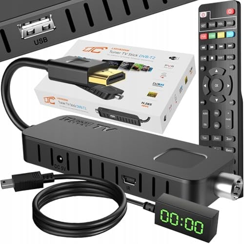 Tuner TV Stick DVB-T2 LTC, pour la télévision terrestre, qualité Full HD 1080, Fonction TIMESHIFT, LXDVB213M