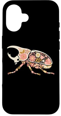 Hülle für iPhone 16 Goliathkäfer Blumen
