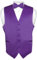 Herren Kleid Weste und Fliege Solid Violett Indigo Farbe Fliege Set für Anzug oder Tux, Lila Indigo, 4X-Large