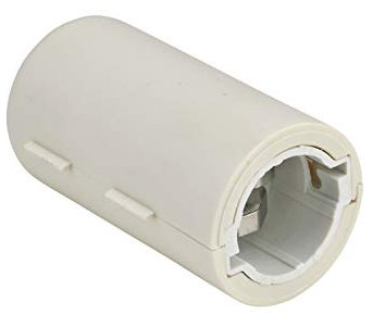 DEBFLEX Douille ampoule - Soquet ampoule - Douille lumière - Douille de lampe - Douille B22 Chantier + Serre Câble 1 Coiffe Encliquetable Blanc - 712750
