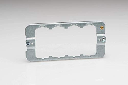 Varilight Z3PGRID4 Grid Mounting Yoke 4 Gang, White, 60x129x14mm
