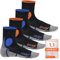 CFLEX Damen und Herren Running Funktions-Socken (4 Paar) Laufsocken - Schwarz-Mix 43-46