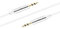 Sentivus Cable Redondo de Audio - Clavija de 3,5 mm/Clavija de 3,5 mm - 3,00 m - Blanco