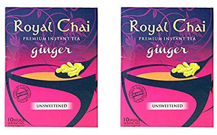 Royal Chai- Premium Loesliches Teepulver - Ingwer ungesuesst 180g x 2 Doppelpack