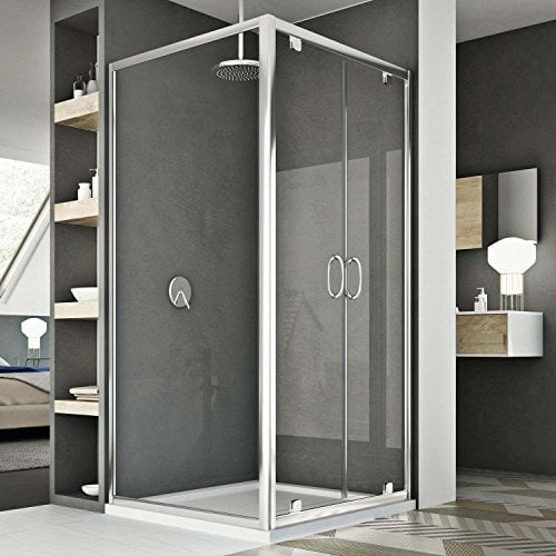 Cabine Douche 90x120 AP. 120 CM H185 trasparente modèle Sintesi Duo 2 Portillons