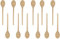 30cm Long Wooden Spoons for Cooking - Oval Wood Mixing Spoons for Baking, Cooking, Stirring - Sauce Spoons Made of Natural Beechwood - Set of 12