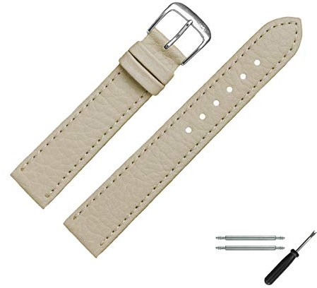 MARBURGER Uhrenarmband 20mm Leder Vegan - Werkzeug Montage Set 52020