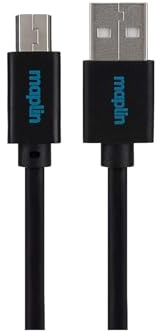 Maplin USB-A to Mini USB-B Cable 5m Black