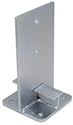 Pfostenträger 140x140 - Aufschraubhülse 140x140 - Pfostenanker - Aufschraubhülse - Stützenfuß für Zaunpfosten Holz - Balkenschuh - T-Form - Holzverbinder - Robuste, Pfostenträger-Halterung, 140 mm