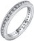 YL Ewigkeitsring 925 Sterling Silber 5A Zirkonia Verlobungsringe für Damen(Größe 54）