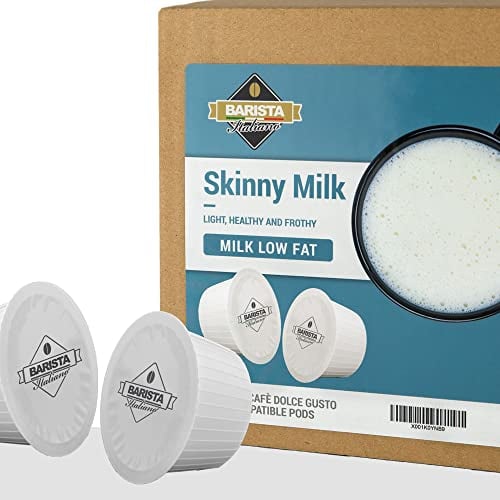 Barista Italiano - Lait Écrémé Capsules - 60 Capsules Compatibles avec les machines Dolce Gusto®* (Lait Écrémé, 60 Capsules, 60 Portions)