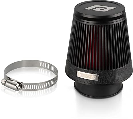 NIBBI filtro aria moto da 48mm,filtro a cono per Moto Scooter Dirt Bike Pit Bike Motocross Ciclomotore ATV Nero