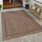Paco Home Outdoor Teppich wetterfest & pflegeleicht Flachgewebe in Sisal-Optik mit Bordüre UV-beständig Modern für Balkon, Terrasse, Garten, Wohnzimmer, Grösse:160x220 cm, Farbe:Braun