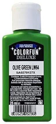 Resin Pro Color Fun - Tinte de color verde oliva, pigmento líquido colorante para resina epoxi transparente, ideal para arte, pasatiempos y bricolaje - 75 ml