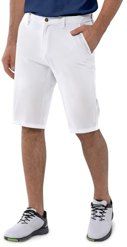 33,000ft Men's Golf Shorts 11 Lightweight Shorts with 5 Pockets | UPF 50+, Quick-Drying, Moisture Wicking, 4-way-Stretch, Elastic Waistband, for Golf Outdoor Hiking Travel Casual Work