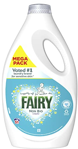 Fairy Non Bio Washing Liquid 1.785l, 51 Washes, Voted #1 for Sensitive Skin