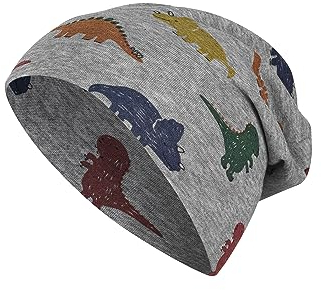 Sterntaler Baby - Jungen Mütze Baby Beanie Mütze Dinos, hellgrau, 49