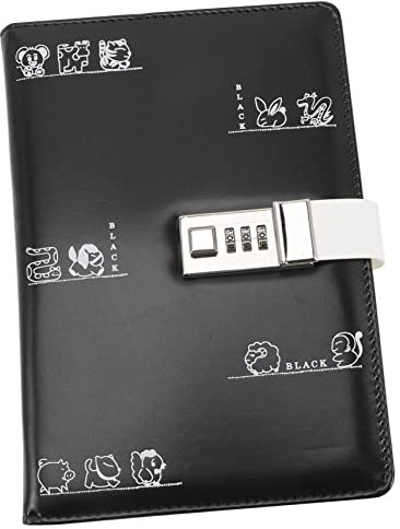 MAGICLULU Lockbares Tagebuch Mit Passwort Cartoon Notizbuch Für Studenten Sicheres Notizbuch Praktisches Schreibheft Für Persönliche Notizen Und Planungen Leicht Und Tragbar