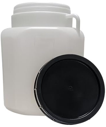 BAUPROFI Fass quadratisch 40l weiß | Weithalsfass lebensmittelecht Camping lagern Regenfass, 036262