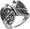 Solid 925 Sterling Silver Large Filigree Butterfly Ring, Boho Ring, Spirit Ring, Metaphysical Gifts Ring for Women, Minimalist Ring, Unique Mothers Day Ring (US Ring size 9)