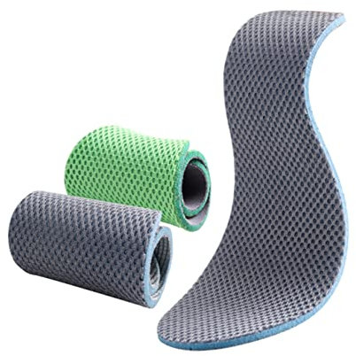 FRCOLOR 4paare Atmungsaktive Stoßdämpfende Sportschuhe Einlegesohlen Weiche Schweißabsorbierende Schuhpolster Mit Ergonomischer Fußgewölbeunterstützung Herren Us