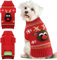 Hund Pullover Weihnachten Weihnachts Haustier Katze Hunde Pullover Gestrickter Hundepulli Weihnachten Weihnachtspullover Hund Weihnachtsoutfit Hund für Kleine Mittlere Große für Hund,Rot L