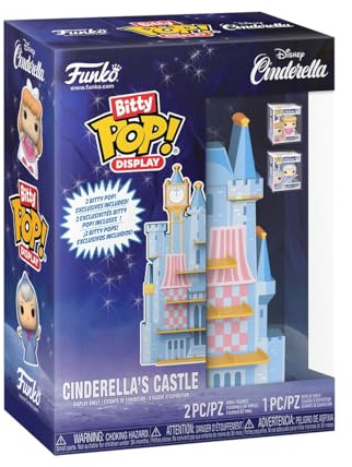 Funko Bitty POP! Display: Cinderella's Castle - Cinderella, Fairy Godmother | Official Cartoon/Animation Merch - Collectable Toy - Birthday Gift Idea for Fans and Collectors