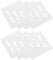 8PCS Light Switch Surround, Finger Plates for Light Switches, Durable Wall Protector for Switches and Outlets, Easy to Install and Clean, Fits Standard 60mm Spacing