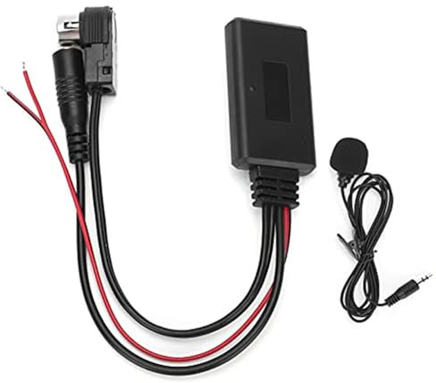 Pizgear Adaptador de cable Bluetooth for radios Alpine con micrófono for llamadas manos libres con smartphone, for radios Alpine D5S537 Cable Bluetooth Adaptador Bluetooth Módulo Bluetooth for coche C