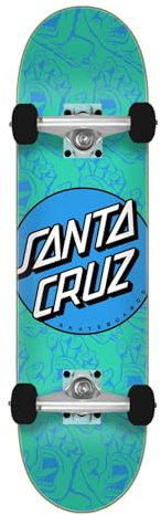 Santa Cruz Other Dot Hands Mini-Skateboard, 19,7 x 76,2 cm, komplett