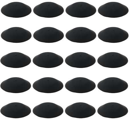 SG Store 50x Bouchons de carrosserie en caoutchouc noir 19x9,5x6,5mm Convient pour le revêtement de surface plane de voiture