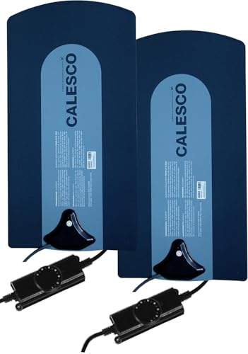 Generisch 2X Wasserbettheizung Carbon PTC (250 Watt) 30 x 60 cm, Überhitzungsschutz, Gleichmäßige Wärmeverteilung, Minimaler Verbrauch, 24°C-36°C Regelbereich