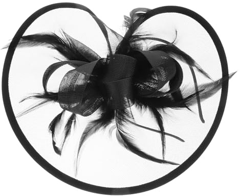 HONITANO Eleganter Fascinator Haarreif mit Mesh Blume und Schleier Leichtes Cocktail Teeparty hütchen für Damen Vintage Stil Kopfschmuck für Hochzeiten Kirchliche Anlässe und Themen Events