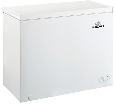 Congelatore a Pozzetto HAMMER 250LT Indipendente HC335CNEWH, CLASSE E 81,4x55,4x85,2cm BIANCO