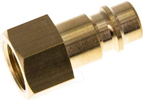 Kupplungsstecker (NW7,2) G 1/4(IG), Messing Werkstoff:Messing Gewinde innen:G 1/4