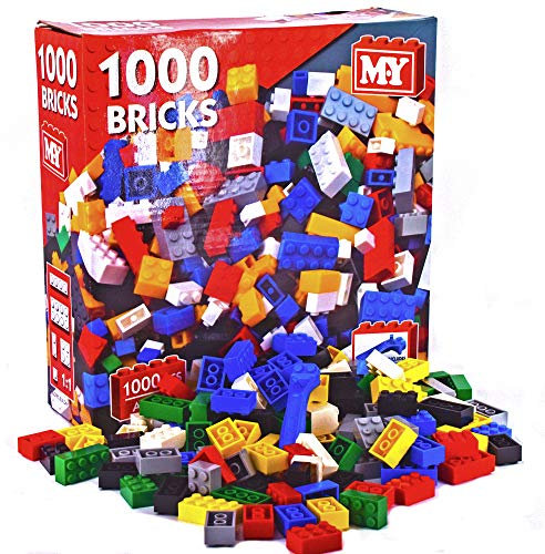 M.Y 1000 Building Bricks Construction Building Blocks Play Set