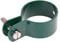 Alberts 656300 Abrazadera para traviesas y puentes tensores, Galvanizada en caliente, recubrimiento plástico verde RAL 6005, Ø de las abrazaderas 48 mm