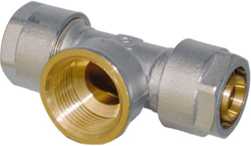 Wiroflex | T-Stück inklusive Adapter | Klemmring | Komplettlösung | Schraubsystem | Fitting | 16 x 1/2 IG x 16 mm, 26306 1, 16 X 1/2 Ig X 16 Mm | T-stück Inklusive Adapter