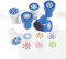 cama24com Kinderstempel Schneekristall Eiskristall mit 6 verschiedenen Motiven Palandi®