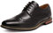 Bruno Marc Zapatos de Cordones Vestir Oxford Clásico para Hombre,Size 43.5,Negro,Prince-3