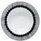 Marimekko - Oiva/Siirtolapuutarha - Suppenteller - Tiefer Teller - Weiß/Schwarz - Ø20cm