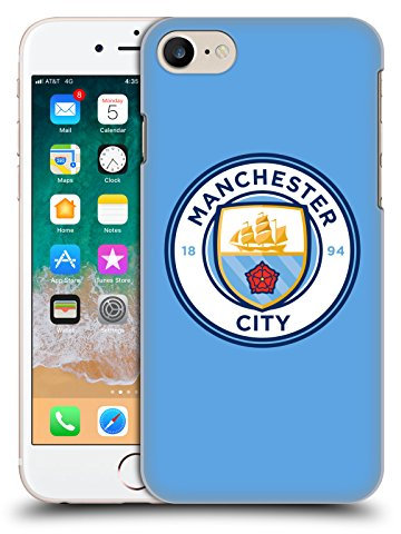 Head Case Designs Officially Licensed Manchester City Man City FC Blue Full Colour Badge Hard Back Case Compatible With Apple iPhone 7/8 / SE 2020 & 2022
