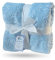 eYone Receiving Warm Fleece Baby Blanket and Fluffy Embossed for Babies from Newborn, 75 * 100 cm (blue)