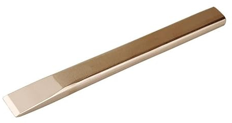 DENIOS - Ciseau plat, 200 x 25 mm, bronze spécial, sans étincelles, pour zones ATEX