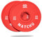 MATCHU - Fractional Plates - Mini Hantelscheiben - 0,25/0,5/1/1,5/2,5 KG - Satz mit 2 Stück - Stahl mit Gummiaußenschicht - Durchmesser 50mm - (Rot - 2 X 2,5 KG)